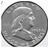 1963 PROOF FRANKLIN HALF DOLLAR