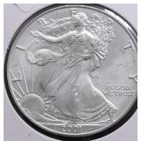 2001 SILVER EAGLE GEM