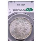 1884 O CAC MS64 MORGAN DOLLAR