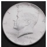 1964 D CHOICE BU KENNEDY HALF DOLLAR