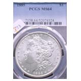 1885 PCGS MS64 MORGAN DOLLAR