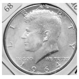1964 CHOICE BU KENNEDY HALF DOLLAR