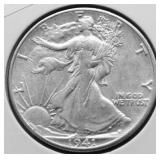 1941 WALKING HALF DOLLAR AU