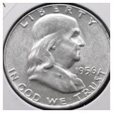 1956 CHOICE BU FRANKLIN HALF DOLLAR