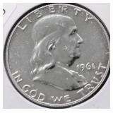 1961 PROOF FRANKLIN HALF DOLLAR