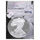 2021 W NGC PF70UC SILVER EAGLE