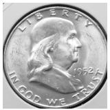 1952 D GEM FBL FRANKLIN HALF DOLLAR