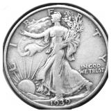 1939 WALKING HALF DOLLAR XF