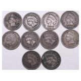 10 INDIAN HEAD CENTS