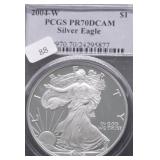 2004 W PCGS PF70DC SILVER EAGLE