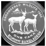 1993 BANGLADESH SILVER ONE TAKA