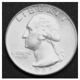 1964 D GEM BU WASHINGTON QUARTER