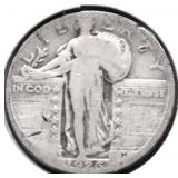 1926 D STANDING QUARTER VG