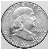 1963 D CHOICE BU FRANKLIN HALF DOLLAR