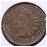 1893 INDIAN HEAD CENT VF
