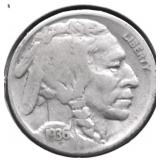 1936 S BUFFALO NICKEL VF
