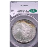 1882 S CAC MS63 MORGAN DOLLAR
