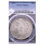 1884 PCGS MS64 MORGAN DOLLAR