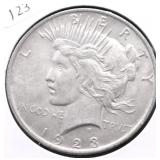 1923 PEACE DOLLAR XF