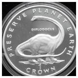 1993 ISLE OF MAN SILVER DOLLAR PROOF