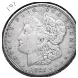1921 D MORGAN DOLLAR VF