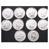 10 40 % SILVER HALF DOLLARS