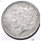 1922 D PEACE DOLLAR VF