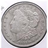1921 D MORGAN DOLLAR AU