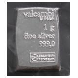 1 GRAM .999 SILVER BAR