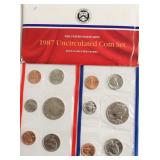 1987 MINT SET P D MINTS