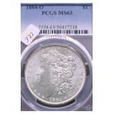 1884 O PCGS MS63 MORGAN DOLLAR