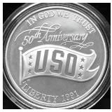 PROOF USO SILVER DOLLAR