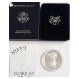 1997 PROOF SILVER EAGLE W BOX PAPERS