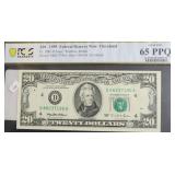 PMG MS65 PPQ 20 $ FEDERAL RESERVE NOTE