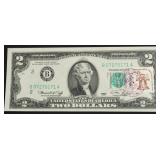 FIRST DAY COVER 2 $ FEDERAL RESERVE NOTE GEM