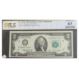 PMG MS63 2 $ FEDERAL RESERVE NOTE