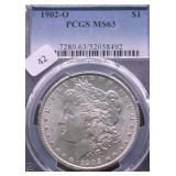 1902 O PCGS MS63 MORGAN DOLLAR