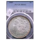 1985 PCGS MS63 MORGAN DOLLAR