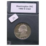 1980 S PROOF WASHINGTON QUARTER