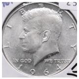 1964 CHOICE BU KENNEDY HALF DOLLARS