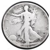 1919 WALKING HALF DOLLAR VG