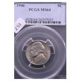 1946 PCGS MS64 JEFFEFRSON NICKEL