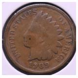 1909 INDIAN HEAD CENT VG