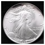 1986 SILVER EAGLE GEM