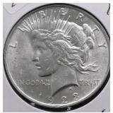 1923 CHOICE BU PEACE DOLLAR