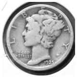 1925 D MERCURY DIME F