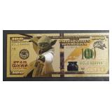 STAR WARS .99999 GOLD FOIL NOTE