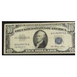 10 DOLLAR SILVER CERTIFICATE VF
