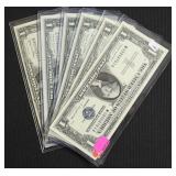 6 BU SILVER CERTIFICATES