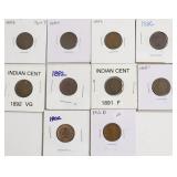 10 INDIAN HEAD CENTS